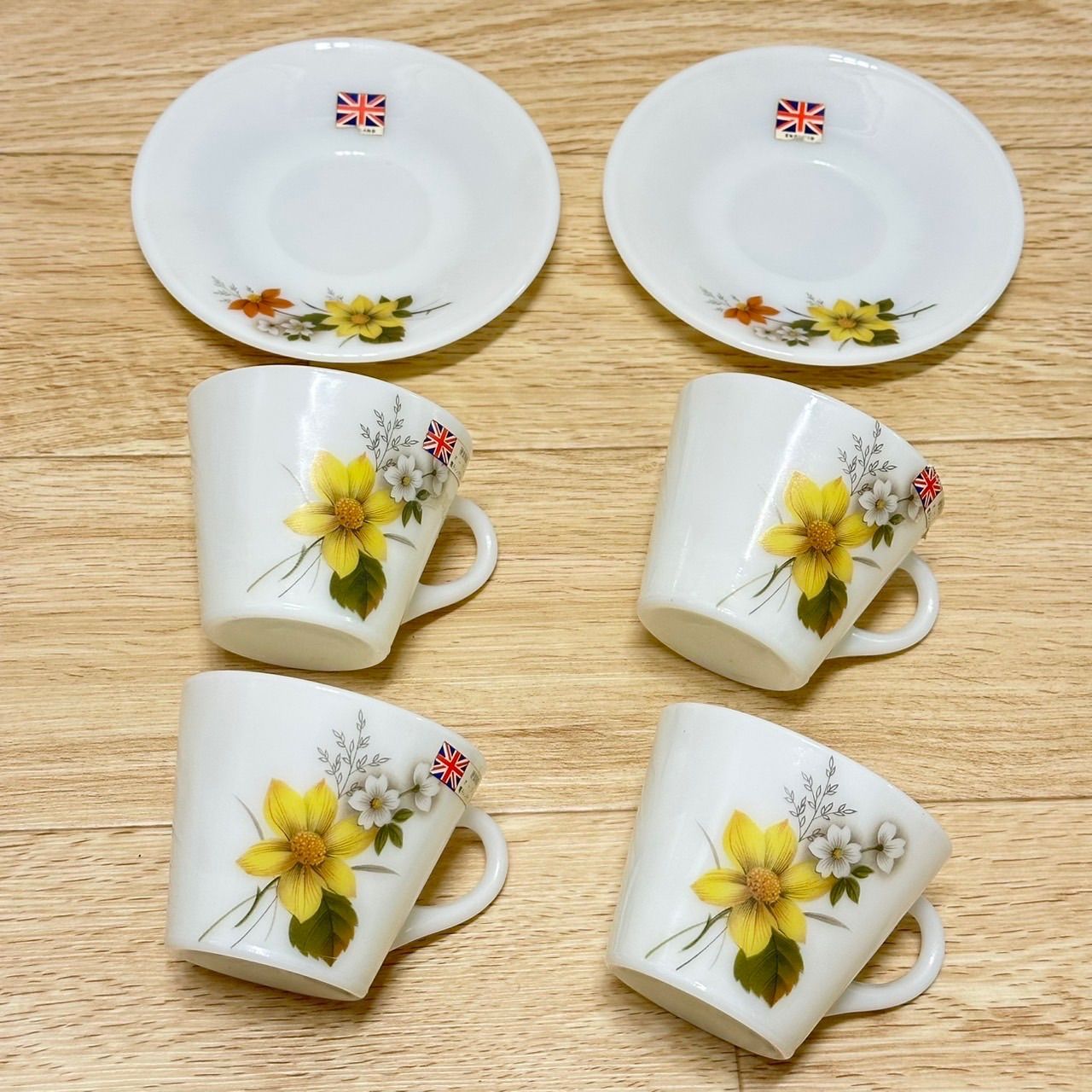 JAJ パイレックス PYREX 2客セット カップ & ソーサー イギリス