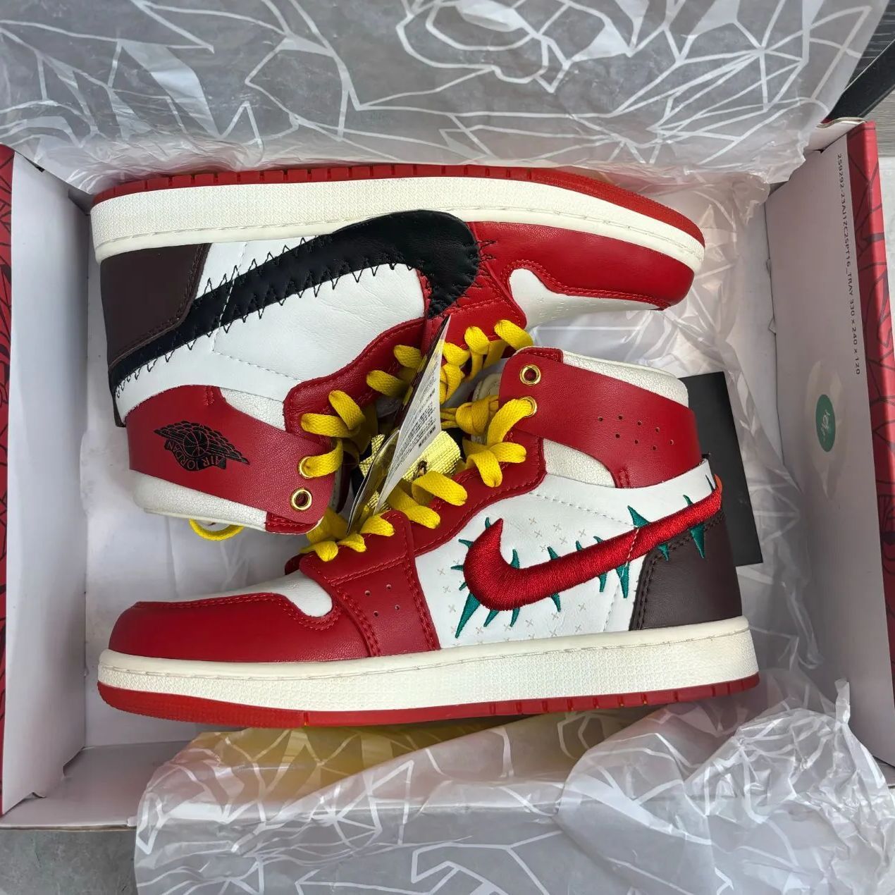 限定新品 ナイキ スニーカー Teyana Taylor x Nike Air Jordan 1 バスケットボールシューズ 男女兼用 未使用