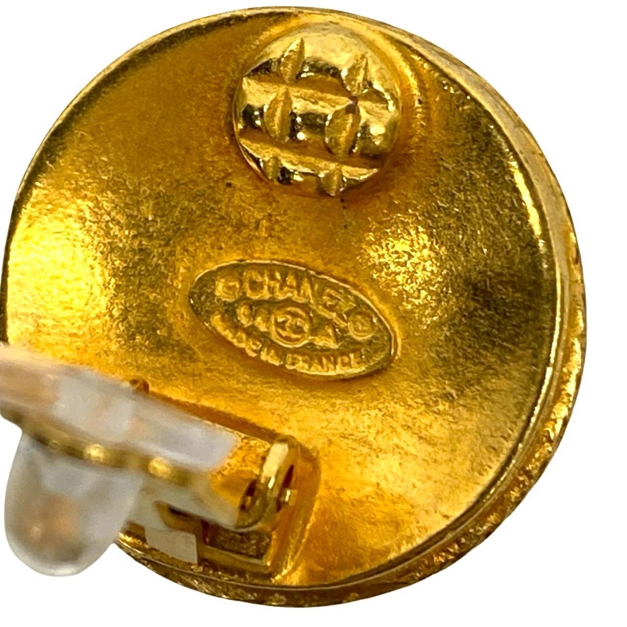 き コメあり 94A CHANEL シャネル ココマーク モチーフ イヤリング イヤーカフ アクセサリー 小物 ゴールド 03756