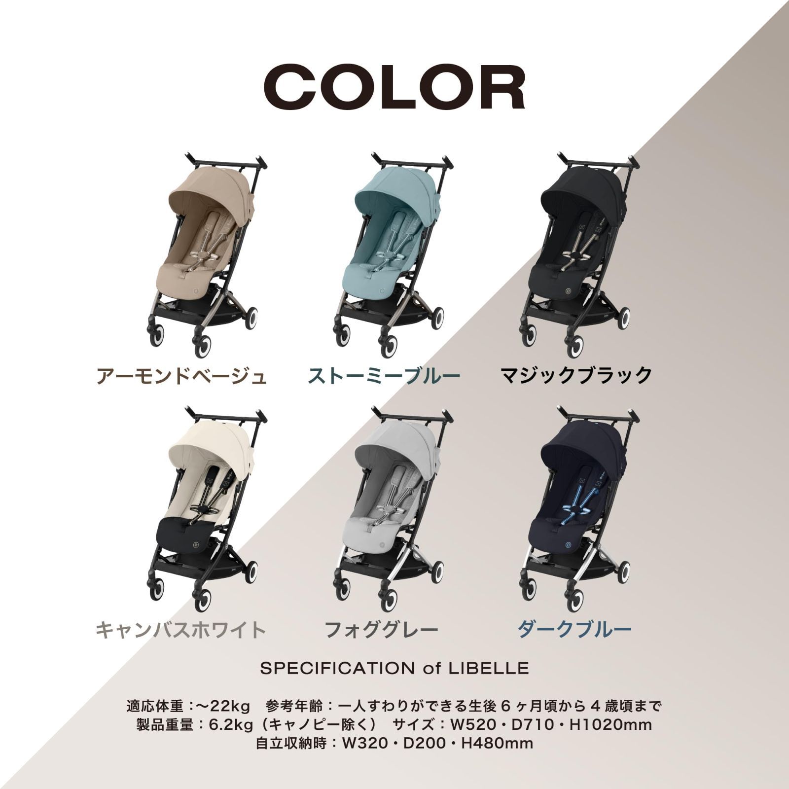 サイベックス 2025 最新 リベル アーモンドベージュJP b型 ベビーカー