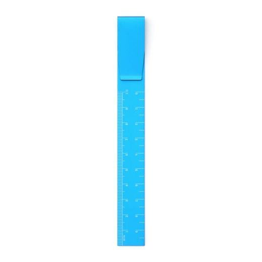 (まとめ）《ハイタイド》クリップルーラー 10cm BL FK029-BL 【×20セット】