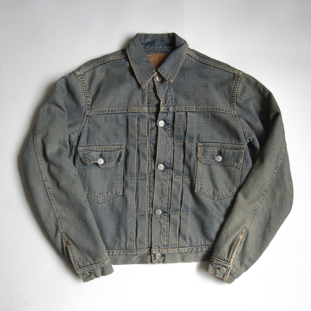 雰囲気抜群 DENIME 517XX 2nd type ブランケット デニムジャケット ドゥニーム セカンド Gジャン オリゾンティ 加工モデル 25100639