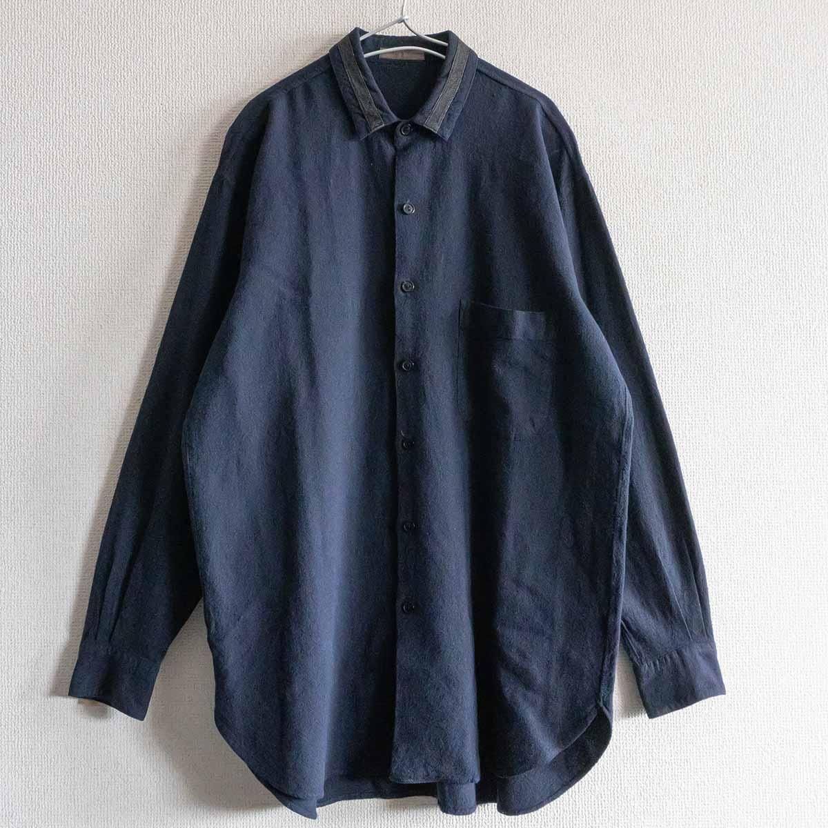 美品】Y's for men【オーバーシルエット ウール レーヨン シャツ 】 YOHJI YAMAMOTO ヨウジヤマモト ワイズフォーメン  2409604 - メルカリ