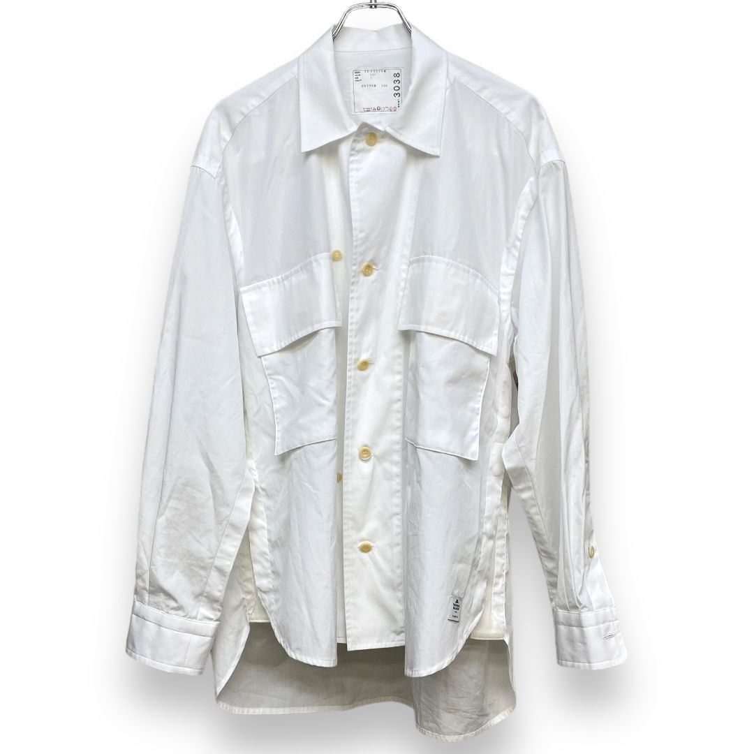 SACAI × THOMAS MASON Cotton Poplin L/S Shirt 長袖ボタンシャツ
