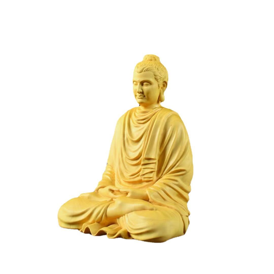 強くお勧め☆極上品 釈迦如来 仏教工芸品 置物 木彫仏像 精密彫刻 釈迦