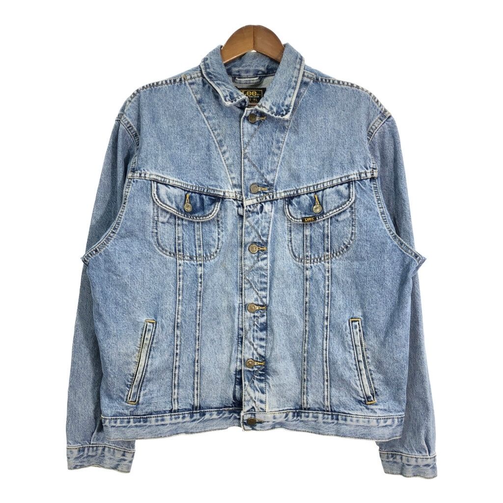 80年代 USA製 Lee リー PATD-153436 デニムトラッカージャケット ブルー（メンズ XL ）中古 古着 T2050