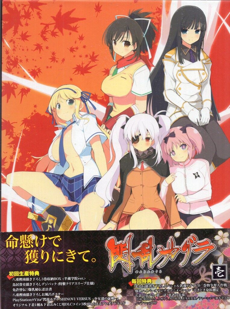 メディアファクトリー アニメBlu-ray 閃乱カグラ 初回全6巻セット 