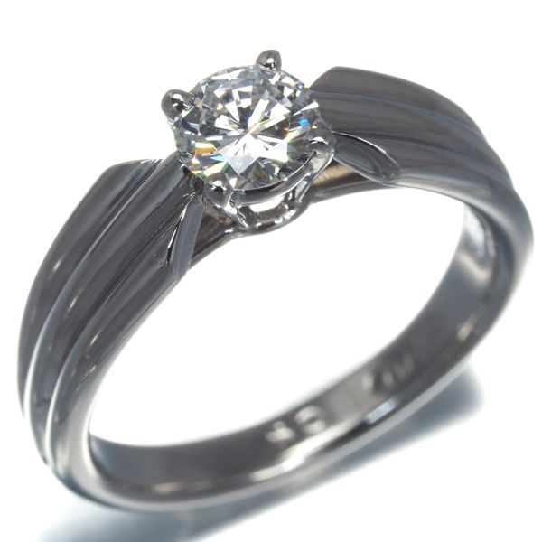 カメメ カルティエ リング ダイヤ ダイヤモンド 0.45ct程 ソリテール 50号