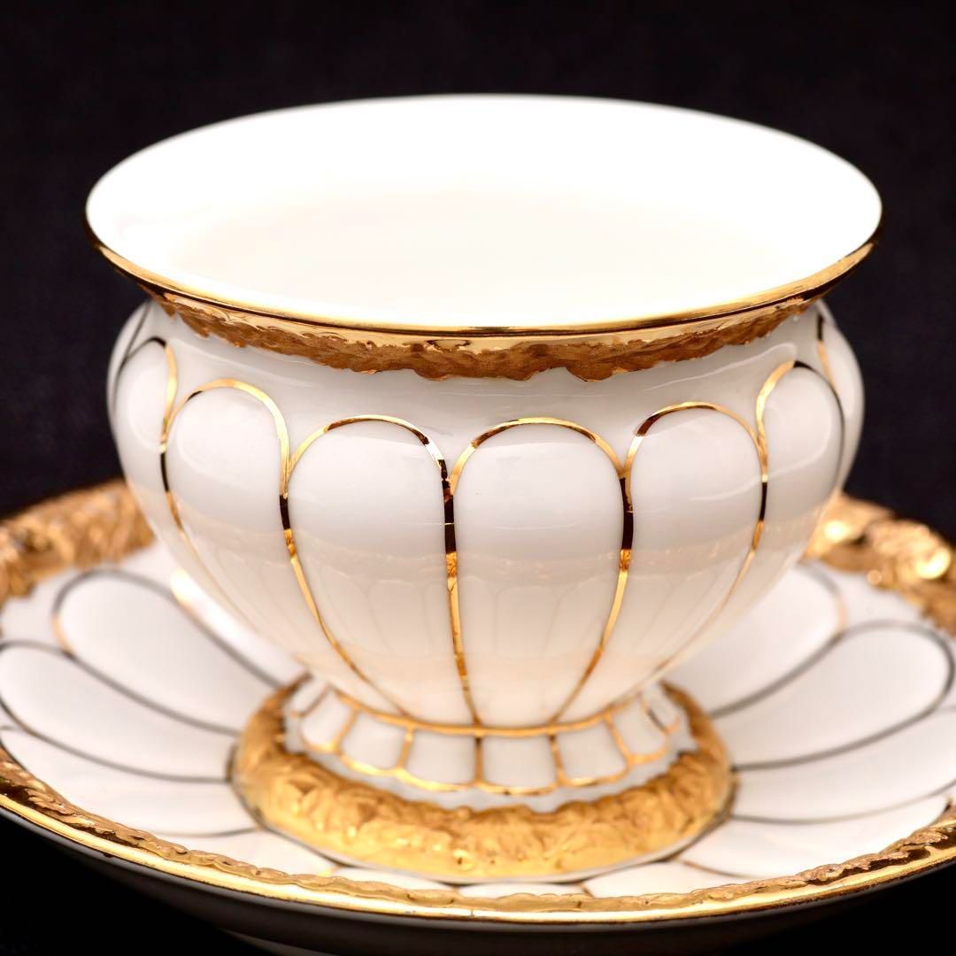 マイセン Xフォーム グランツゴールド デミタス カップ＆ソーサー モカ