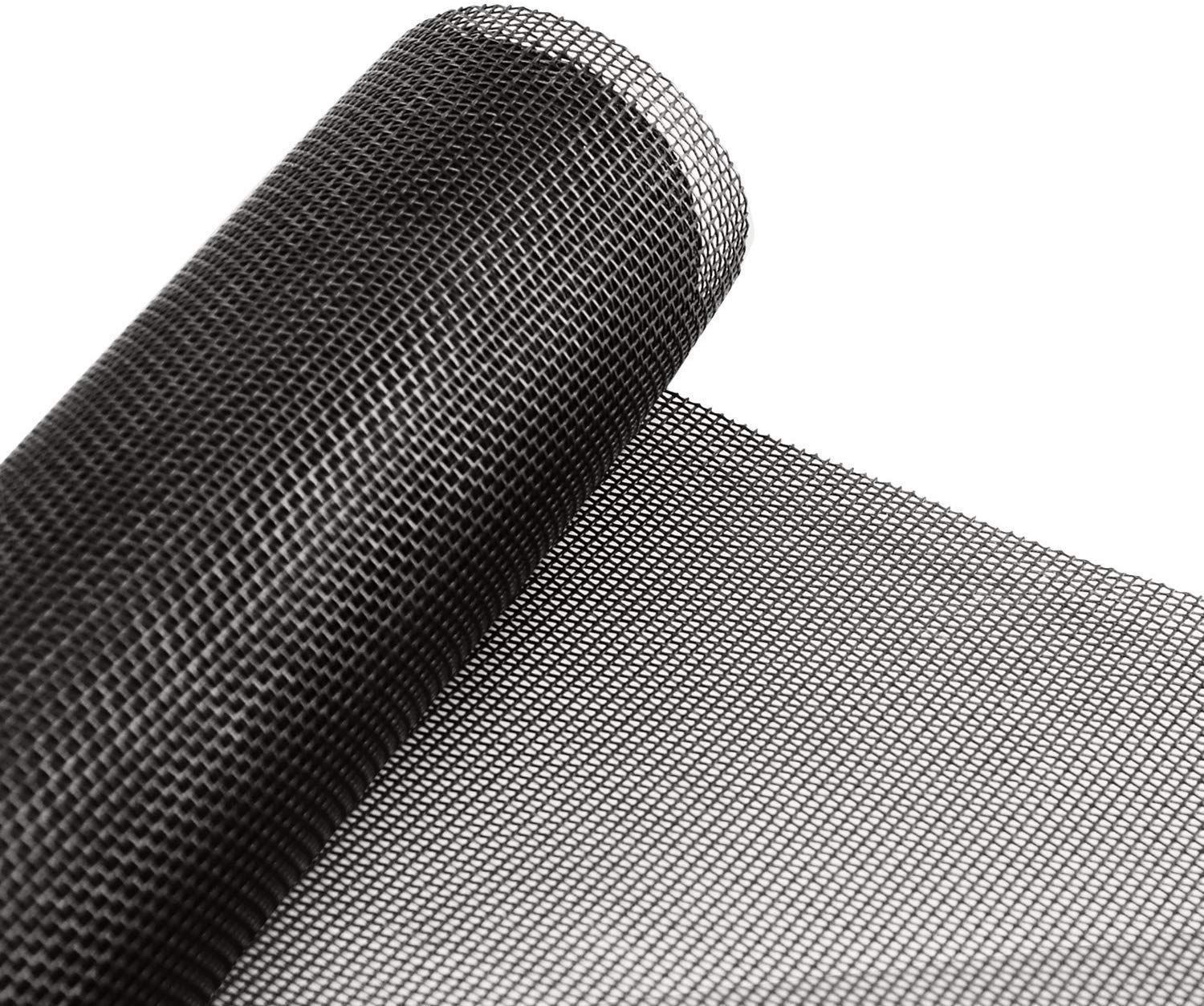 Color:90CMx220CM ブラック KPSION網戸 防虫ネット 張り替え DIY網戸ネット 簡単取り付け 補修 あみ戸 蚊帳 虫よけ ネット メッシュ スクリーン (90CMx220CM ブラック)