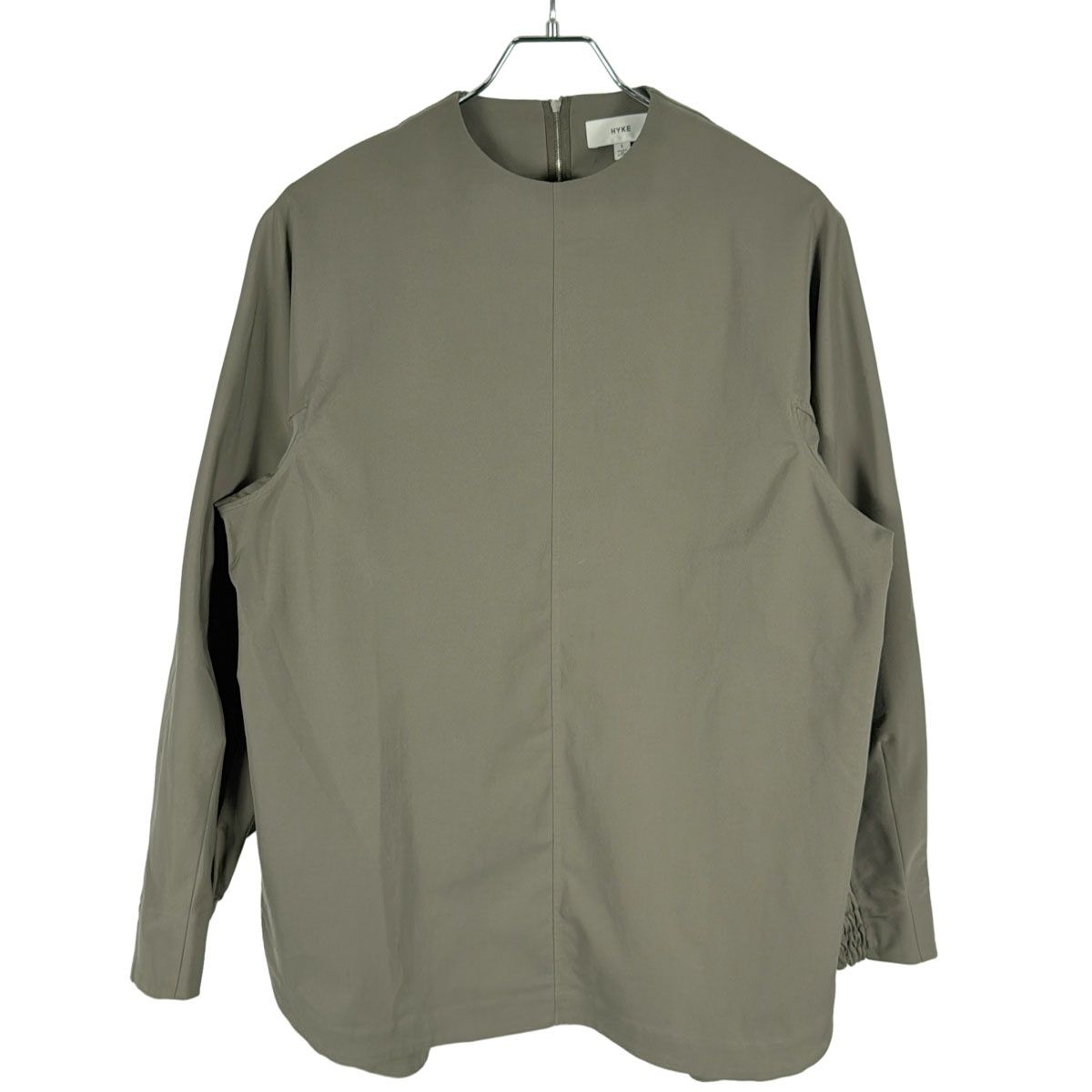 HYKE ハイク 21SS TASLAN TWILL TOP プルオーバーブラウス 211-15121 
