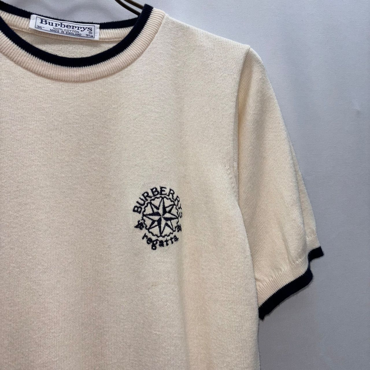 BURBERRY ノバチェック柄 半袖ニットセーター BURBERRY ノバチェック柄 半袖ニットセーター