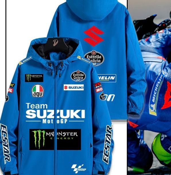 アウトレット L MotoGP RACING SUZUKI RACING TEAM ECSTAR ジャケット パーカー 長袖 オートバイ レーシング アウトドア