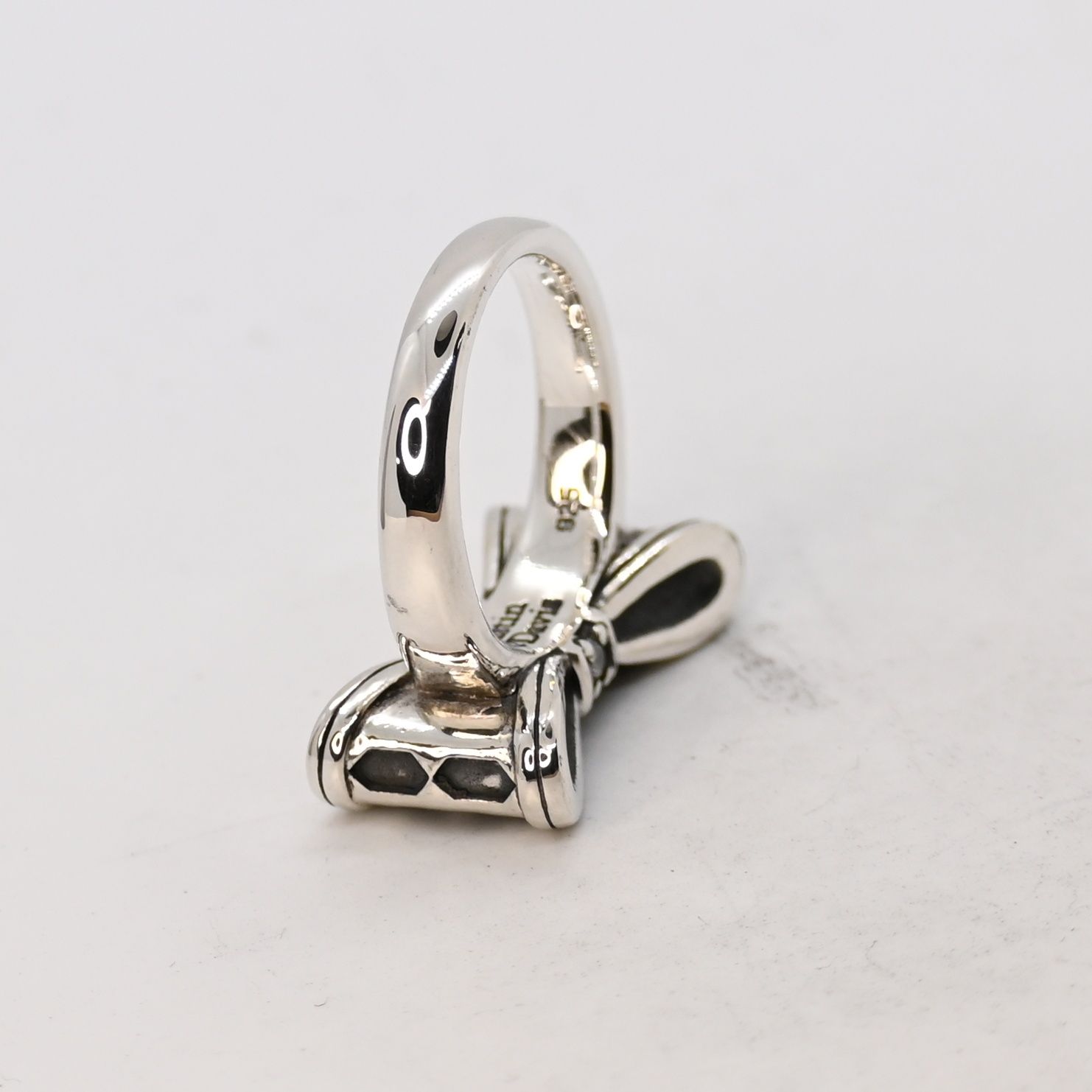 研磨済】 JUSTIN DAVIS PROMISE リング 11号 リボン SRJ328 売れ筋