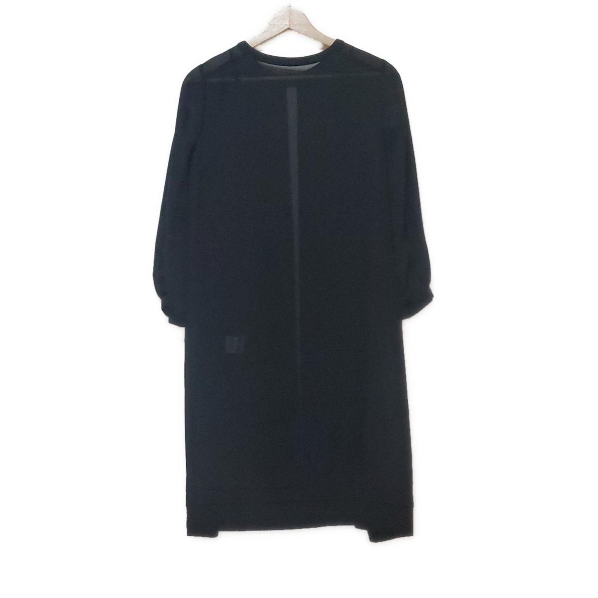 Rene ルネ カーディガン サイズ36 S レディース - 黒 長袖|シースルー|ロング丈