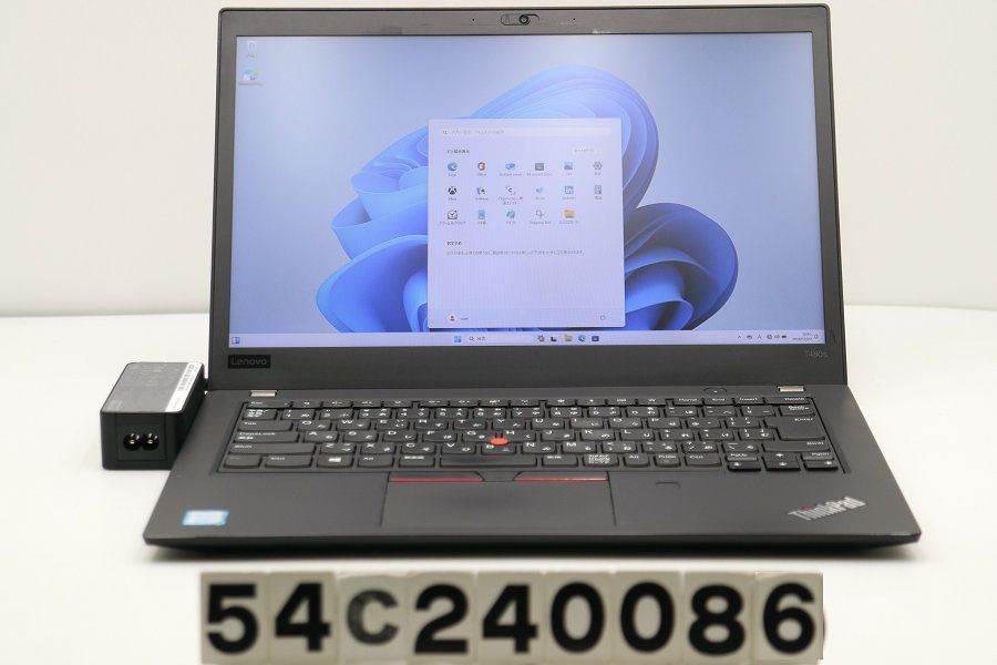 Lenovo ThinkPad T480s Core i5 8250U 1.6GHz/16GB/256GB(SSD)/14W/FHD(1920x1080)/Win11 【54C240086】