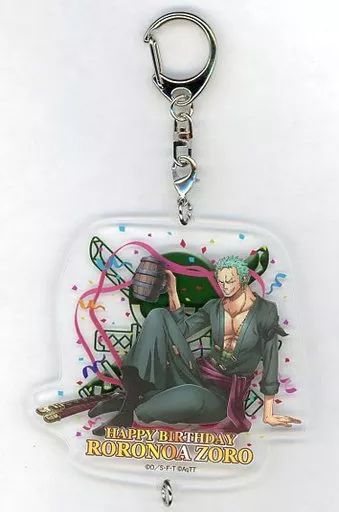 中古】雑貨 ロロノア・ゾロ バースデーアクリルキーホルダー(2018