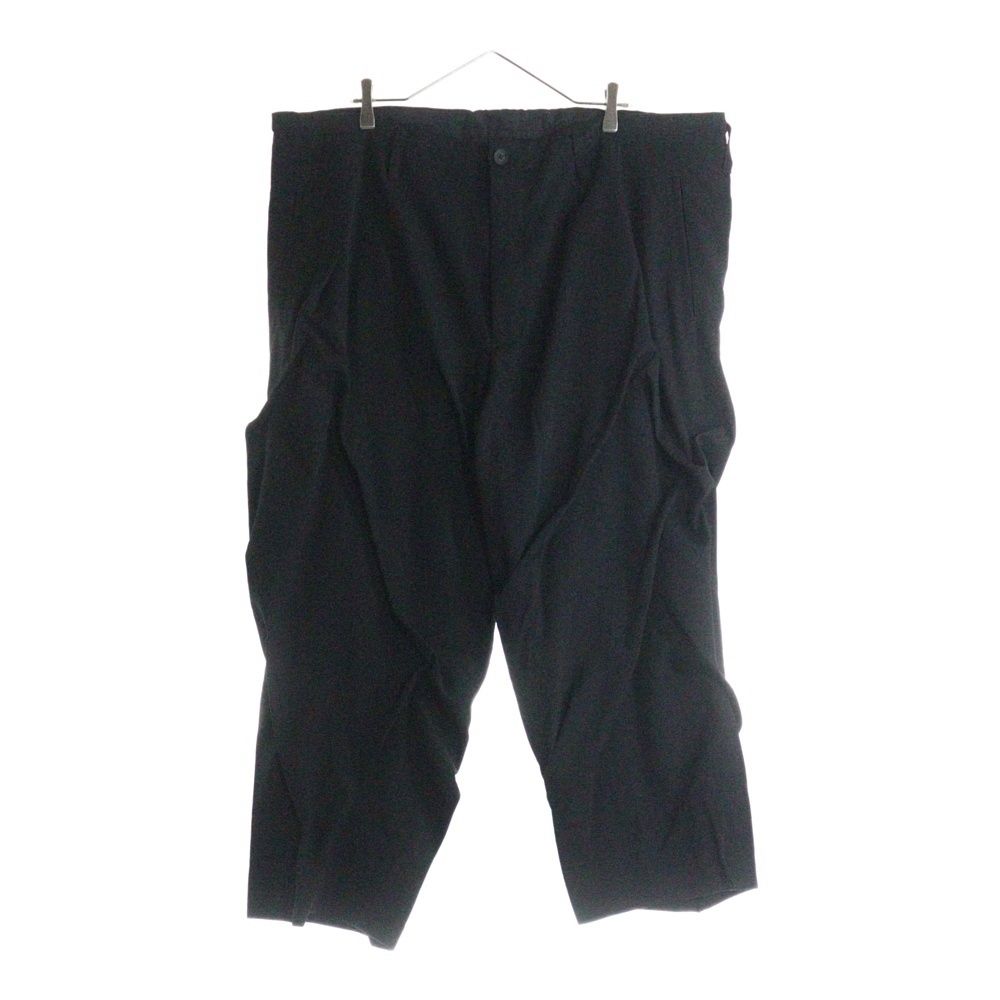 Yohji Yamamoto POUR HOMME ヨウジヤマモト プールオム WOOL GABARDINE RANDOM TACK PANTS ウールギャバジン ランダムタック サルエルパンツ ブラック HM-P02-100