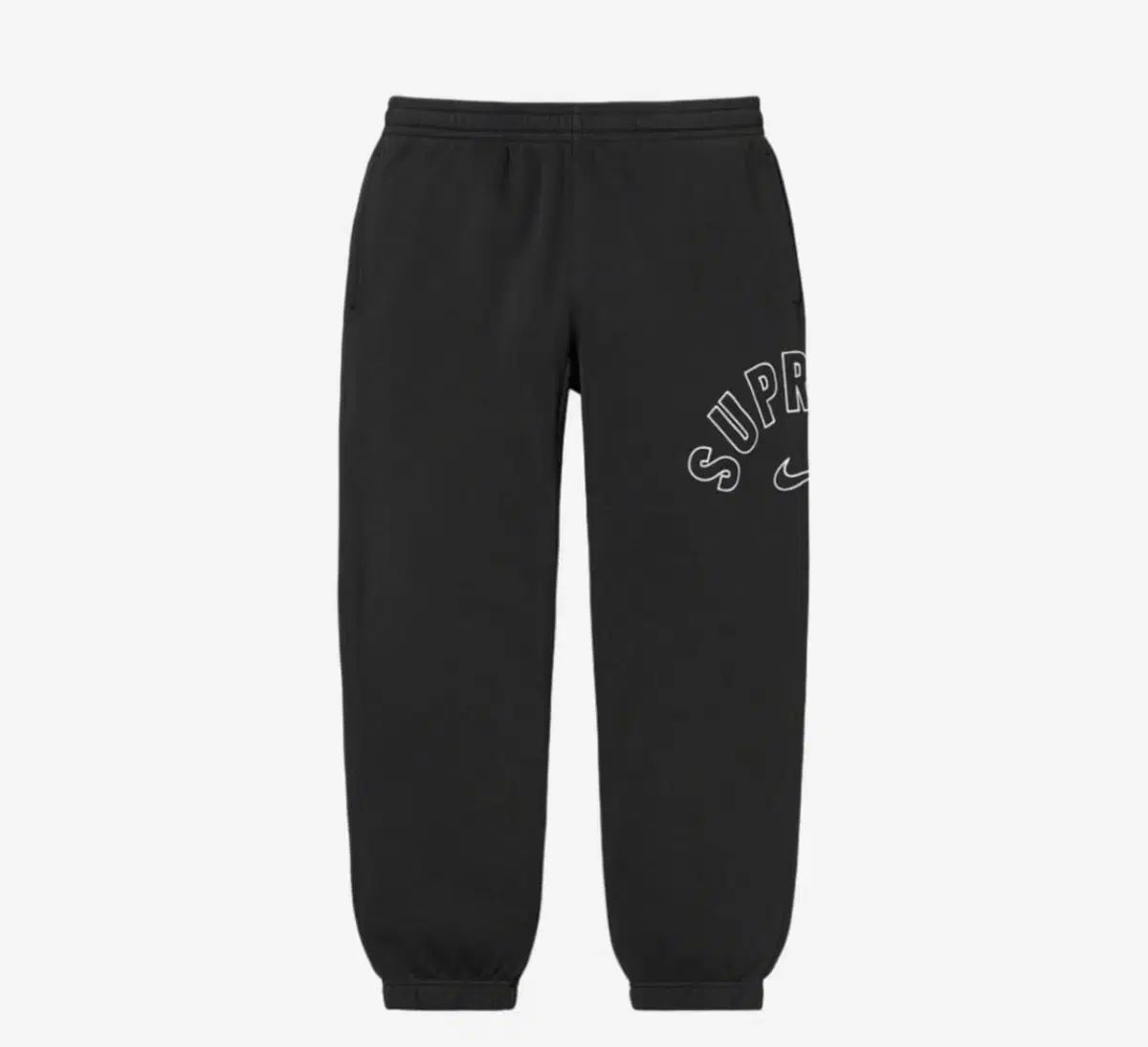 Supreme シュプリーム Nike ナイキ 弧 スウェット パンツ 黒 s シュイキ