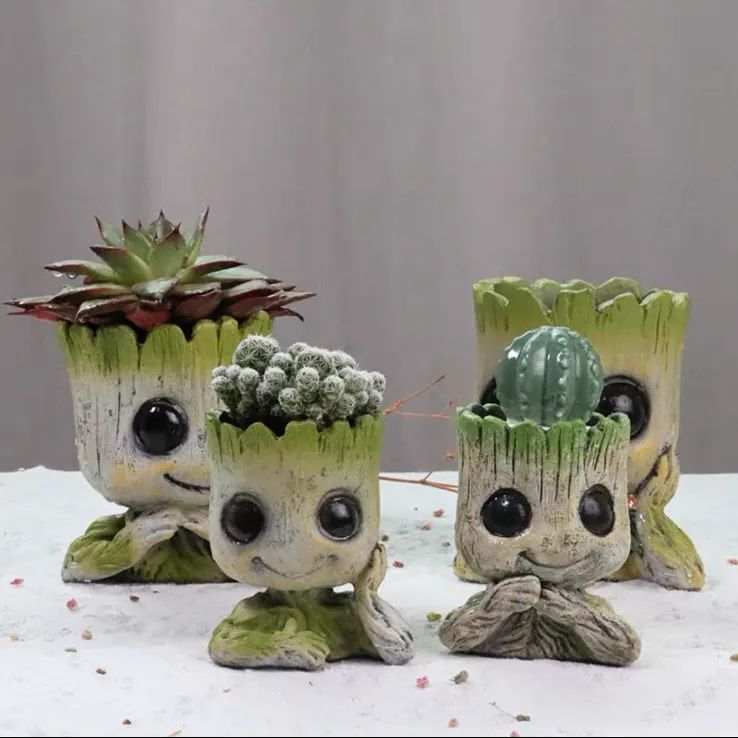 グルート ベビーグルート プランター 植木鉢 ガーディアンズオブギャラクシー ベビーグルート植木鉢プランター 小物入れ3個セット