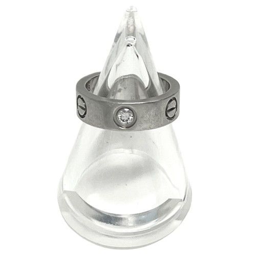 CARTIER カルティエ ラブ リング Pt950 1Pダイヤモンド ＃48