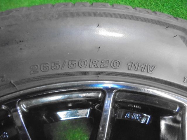 5FO114 D5 265 50R20 ブリヂストン ALENZA 001 夏タイヤ RAYS HOMURA 2×9G アルミホイール4本セット 2020年製 TRITUETUBI_COM