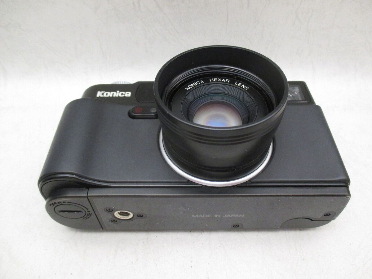 Konica HEXAR RF フィルムカメラ 箱付き HEXAR RF フィルムカメラ KONICA レンズ付き 電子制御カメラ HEXAR RF