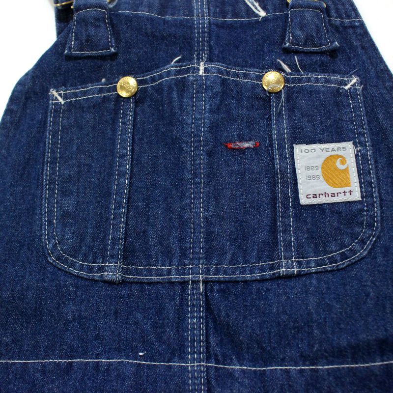80s USA製 vintage Carhartt 100周年 デニム オーバーオール