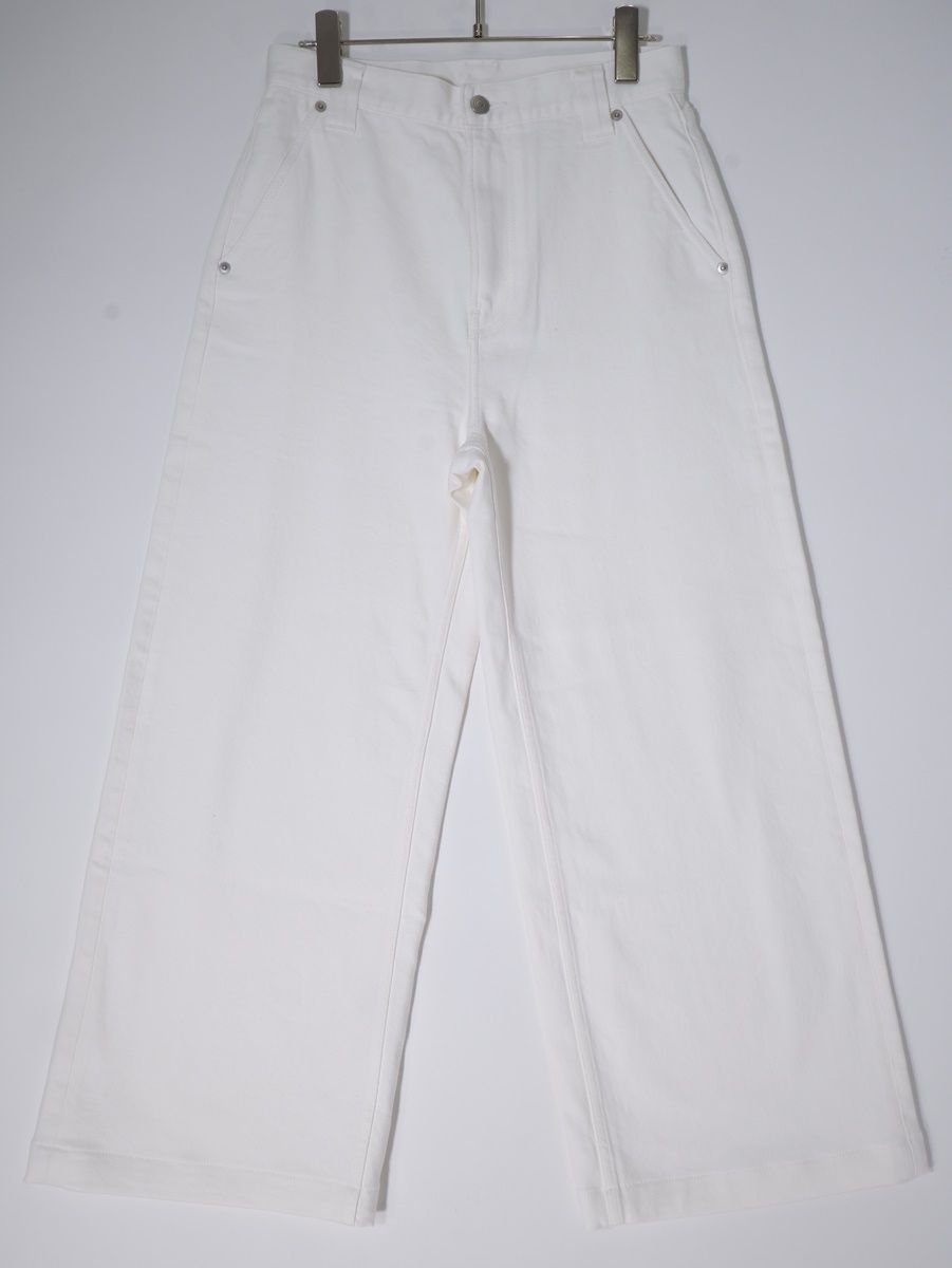 Theory luxeセオリーリュクス 2025AW Moreno Denim Malise Pantホワイト デニムパンツ 38 LDNA78166