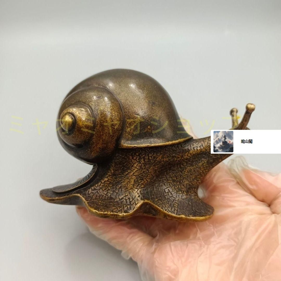 銅器 蝸牛 鎮紙 茶台 家庭 事務室 風水開運 装飾品 置物 WWW_IBETON_RU