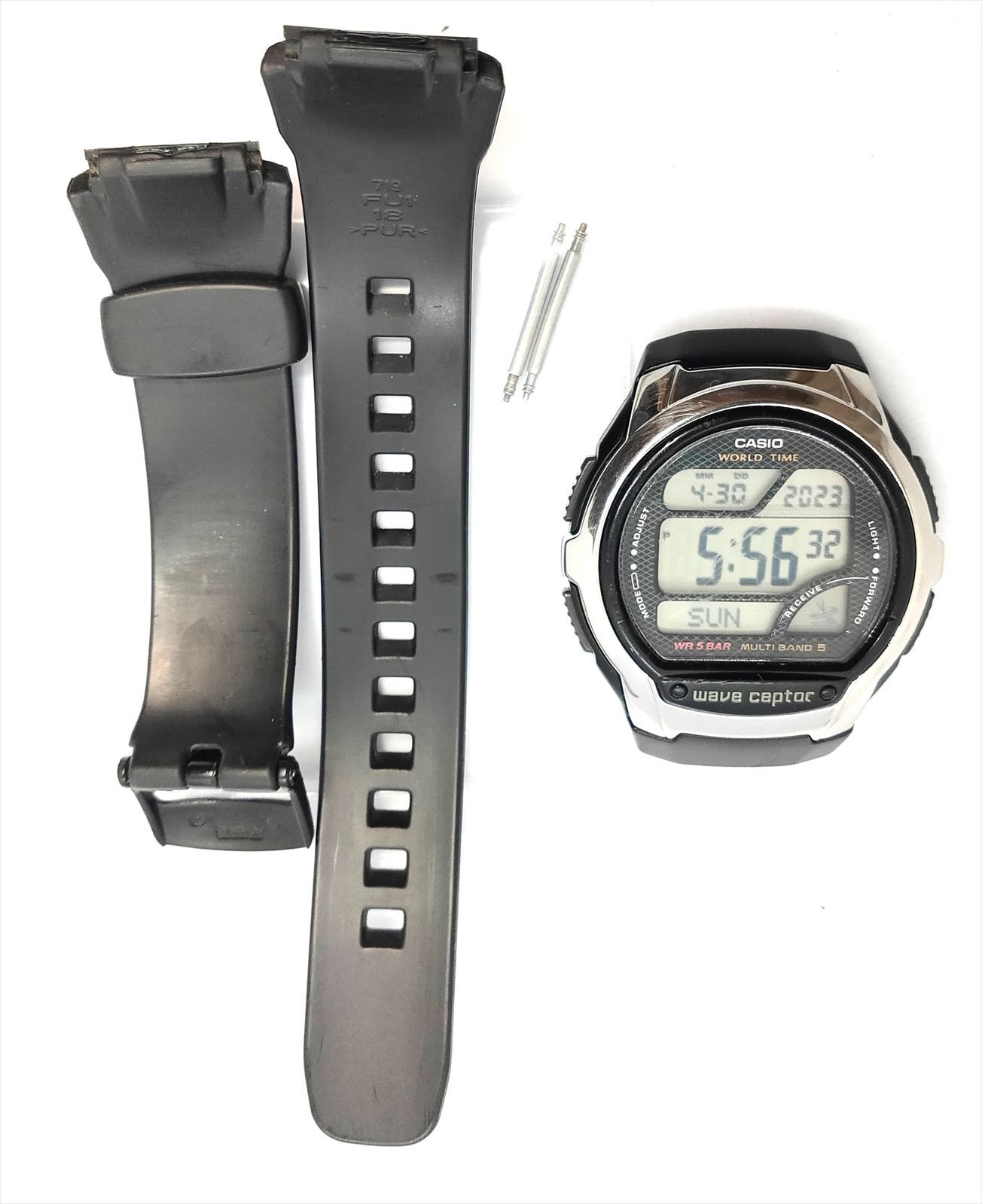 カシオ CASIO 電波腕時計 wave ceptor WV-58J 稼働品 (949-1) - メルカリ