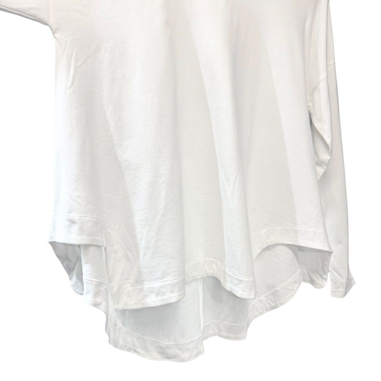 ENFOLD エンフォルド 25SS HIGH-NECK SLIT PULLOVER ハイネックスリットオーバーサイズカットソー 300IS280-0731 38 ホワイト 14560 ENFOLD エンフォルド 25SS HIGH-NECK SLIT PULLOVER ハイネック