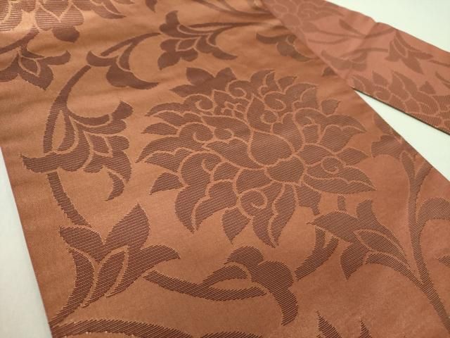 平和屋着物○西陣 川島織物 九寸名古屋帯 更紗花文 金糸 正絹 逸品