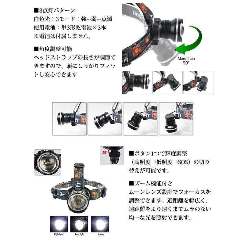 ☆FUNSHOP彡First come☆ KOZUMUWAN LEDヘッドライト 懐中電灯 乾電池 3モード ズーム調整可能 1800LM CREE  XML T6 ヘッドランプ 防災 調節可 高光量 軽量 メルカリ