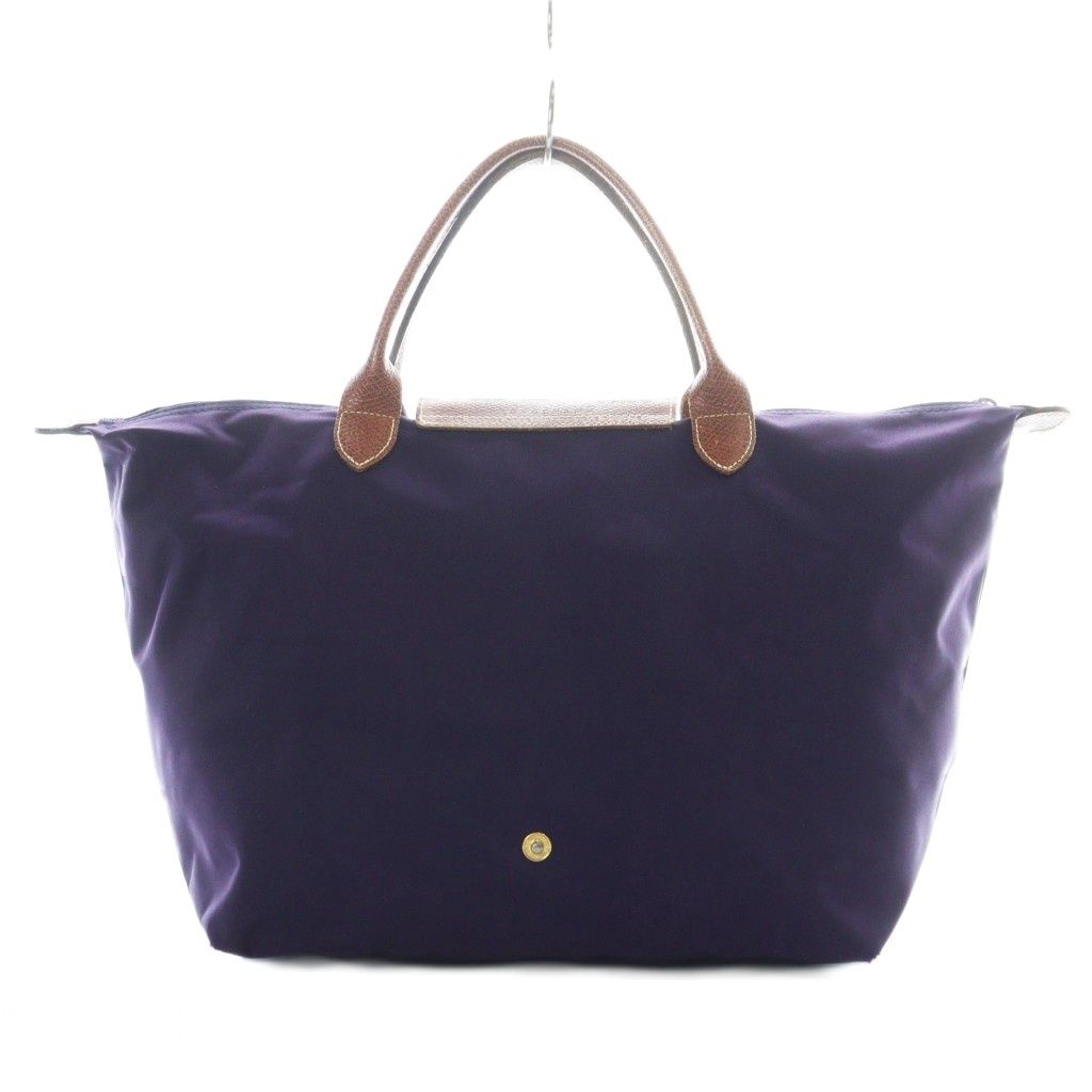 ○711 LONGCHAMP ロンシャン トートバッグ レザー 紫系 ルフローネ ○711 LONGCHAMP ロンシャン トートバッグ レザー 紫系