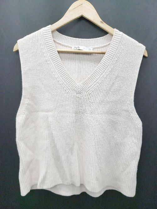◇ ZARA ザラ ニット ベスト サイズEUR L USA L MEX 30 ライト