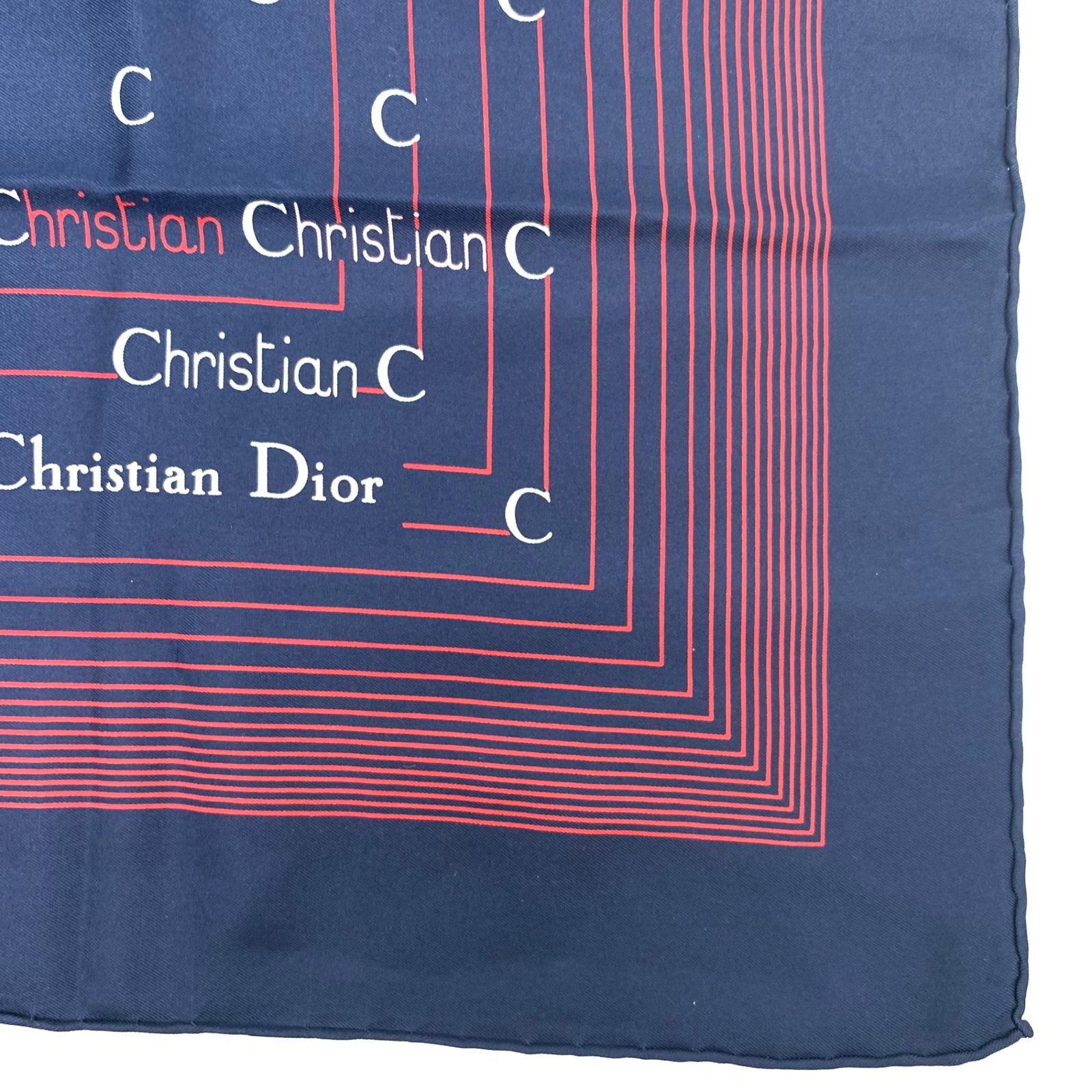 Christian Dior シルクスカーフ 赤 ネイビー 約75x76cm 楽天市場】Christian Dior クリスチャンディオール ヴィンテージ