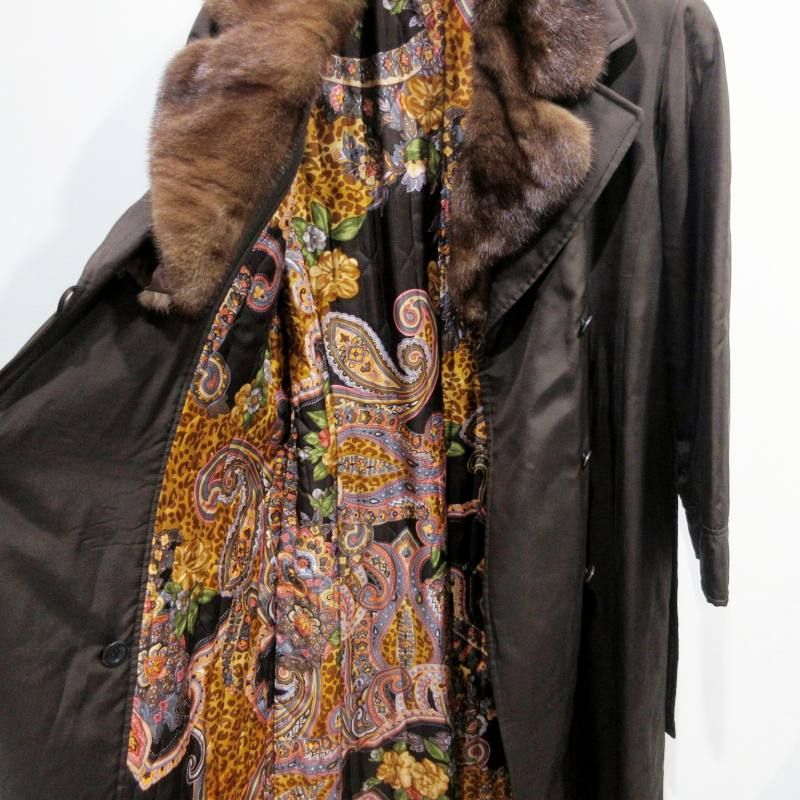 レオナール LEONARD FASHION 中綿コート ジャケット シルク 裏地