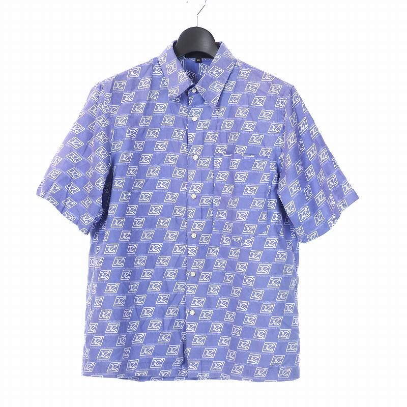 ザンダーゾウ XANDER ZHOU 19SS Button Down Short Sleeves Shirt ロゴ 