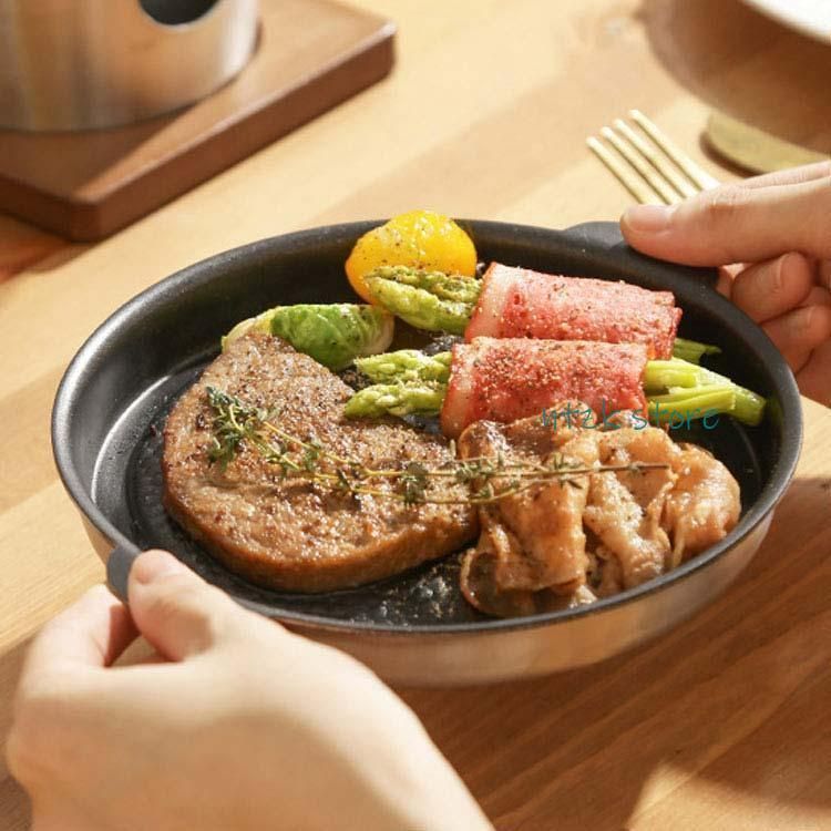 バーベキュー 鉄板プレート IH.ガス火対応 一人焼肉 焼き肉プレート 焼肉プレ ト ひとり用 1.2人用 鉄板焼き プレート 一人用FCZY