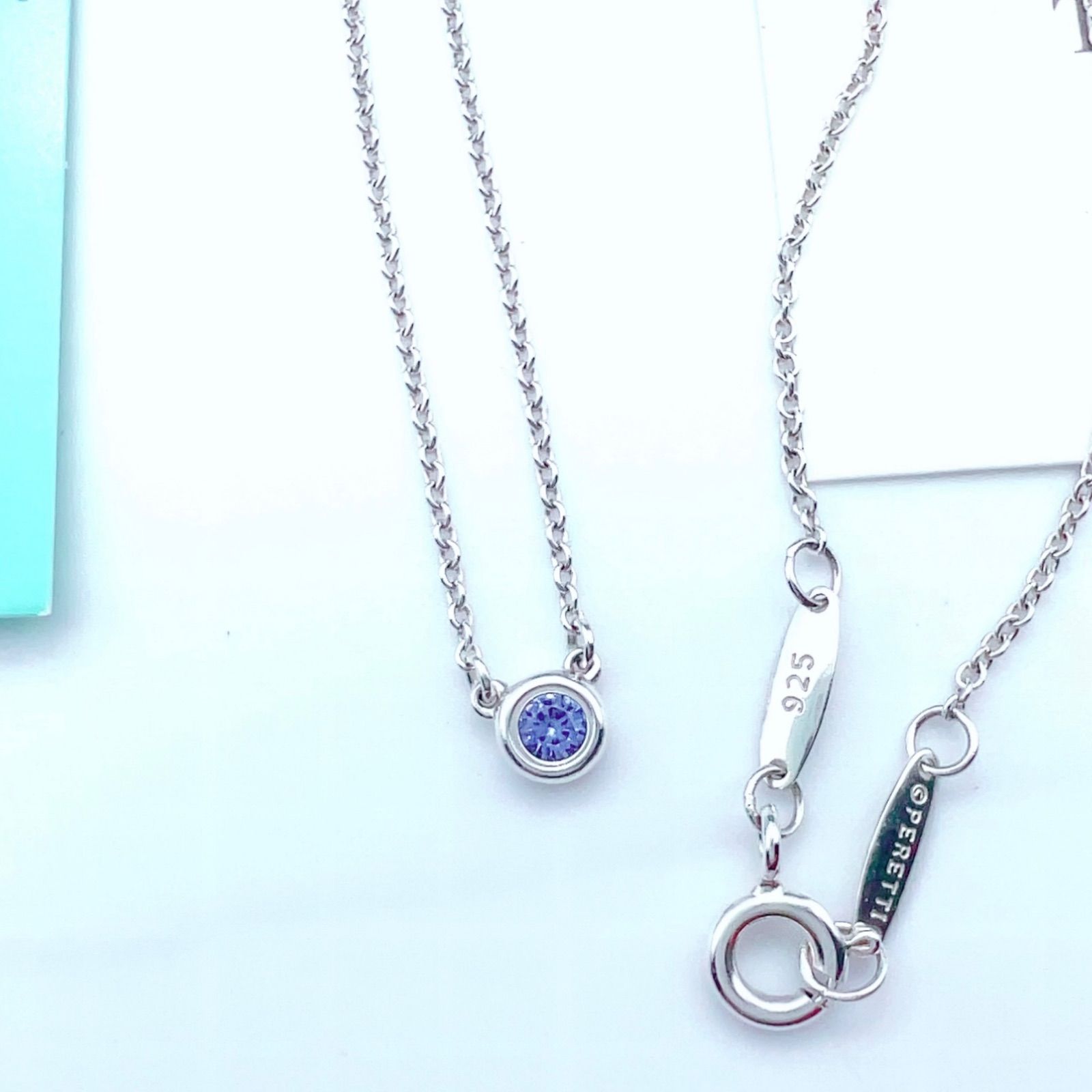 美品✨Tiffanyティファニーバイザヤードタンザナイトネックレス