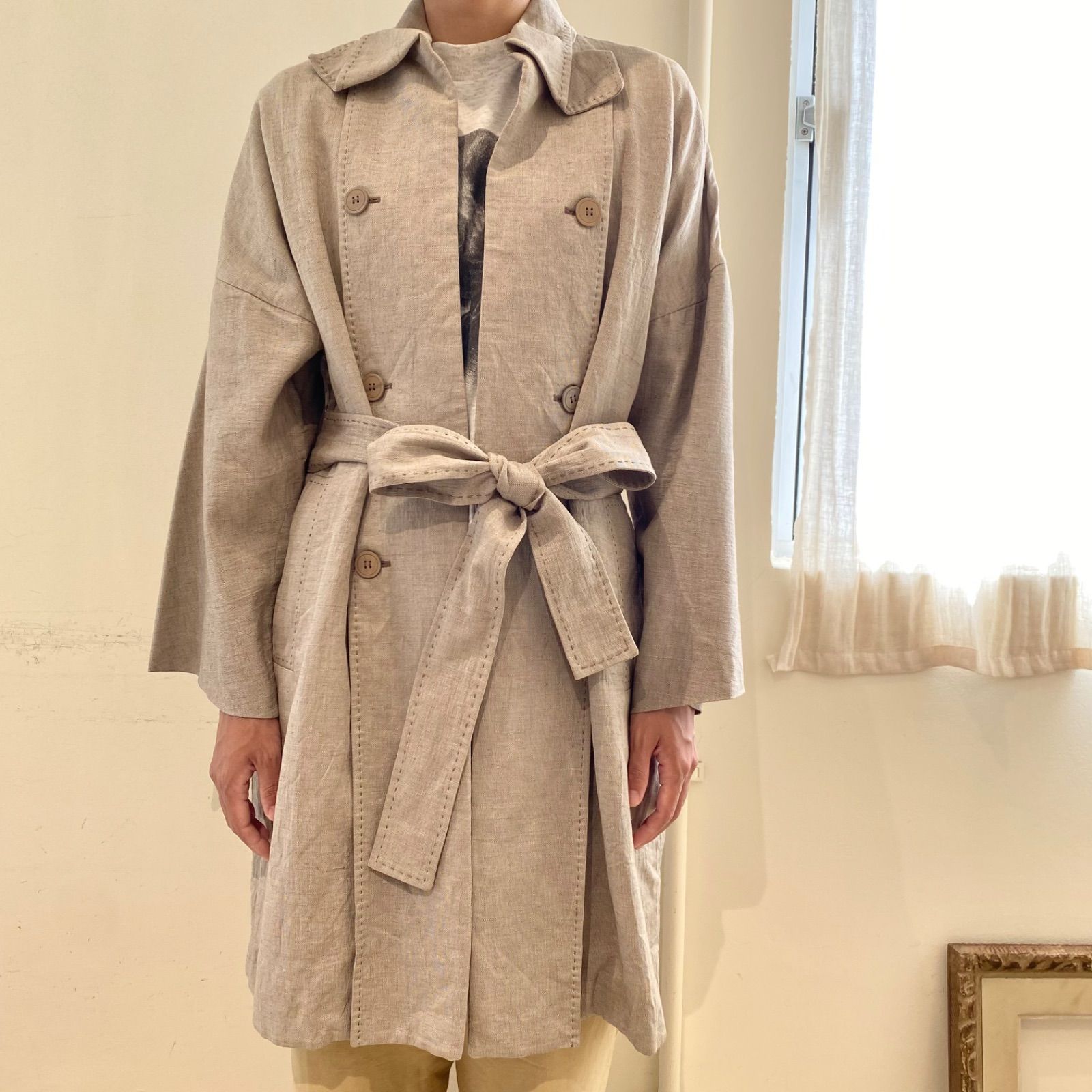 STELLA McCartney／ linen long coat（ ステラマッカートニー ）リネン