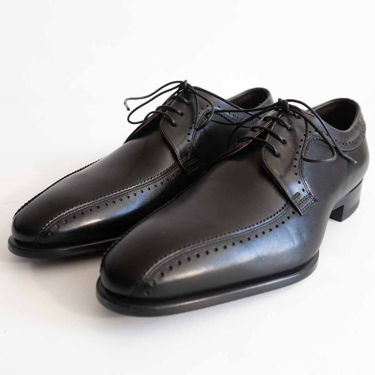 【試着程度の美品】REGAL 【レザー シューズ】24.5 リーガル ブラック 革靴 25010436