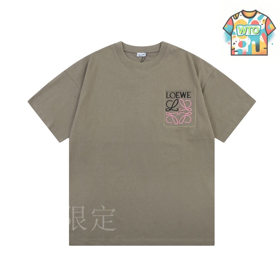 LOEWE ロゴ刺繍 クロップドTシャツ ライトイエロー 5時間限定価格✨美品✨LOEWE ロゴ刺繍 クロップドTシャツ ライト