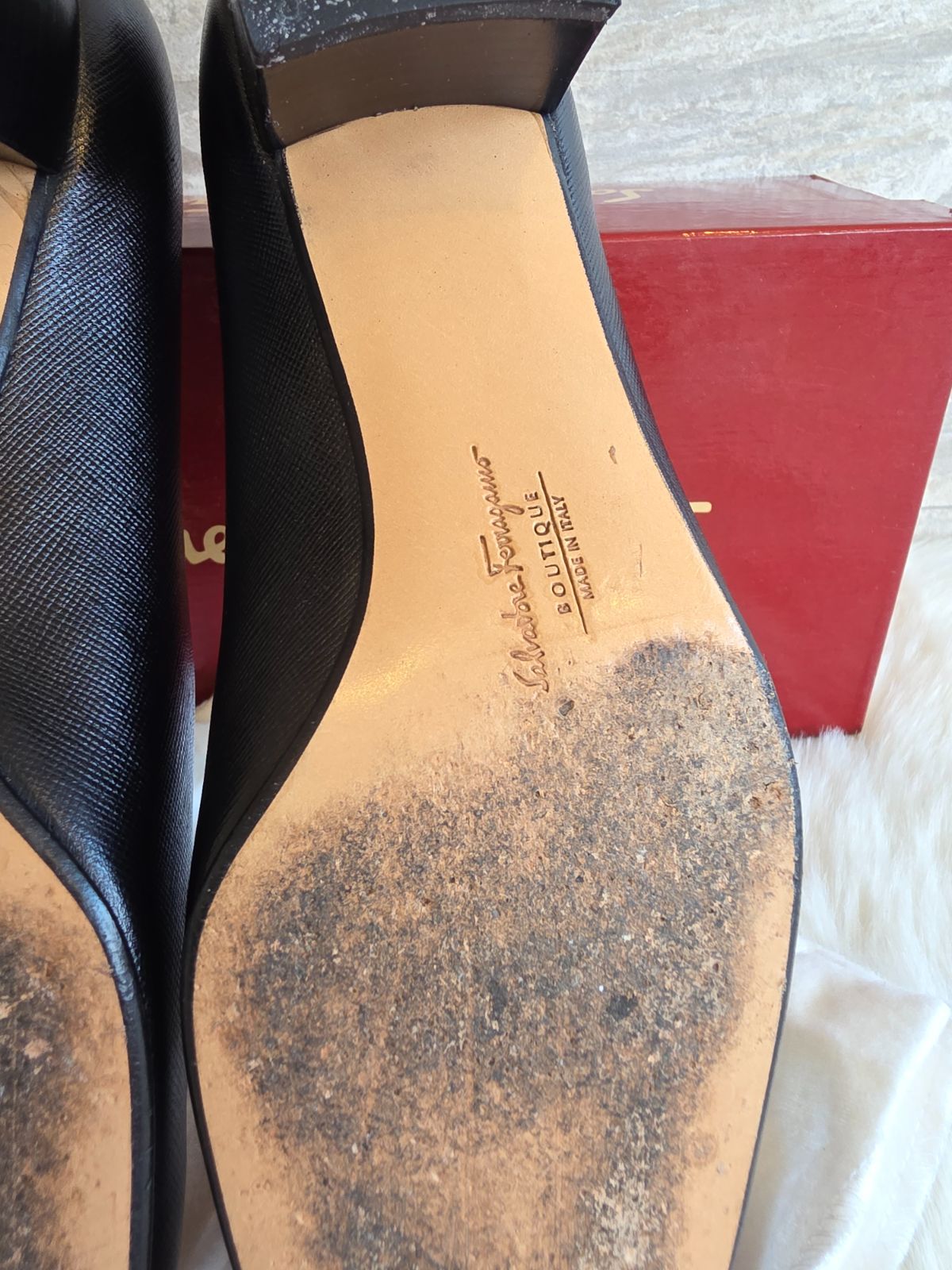 極美品　サルヴァトーレフェラガモ　パンプス　ハイヒール　ガンチーニ金具　レザー Salvatore Ferragamo - 未使用 サルヴァトーレ フェラガモ