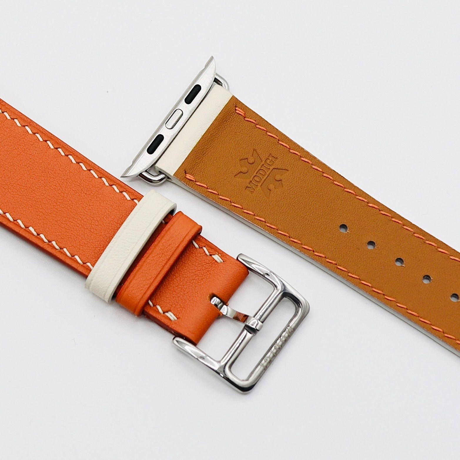 MODIGI AppleWatch 46mm SE レザーバンド 本革ベルトアップルウォッチ 