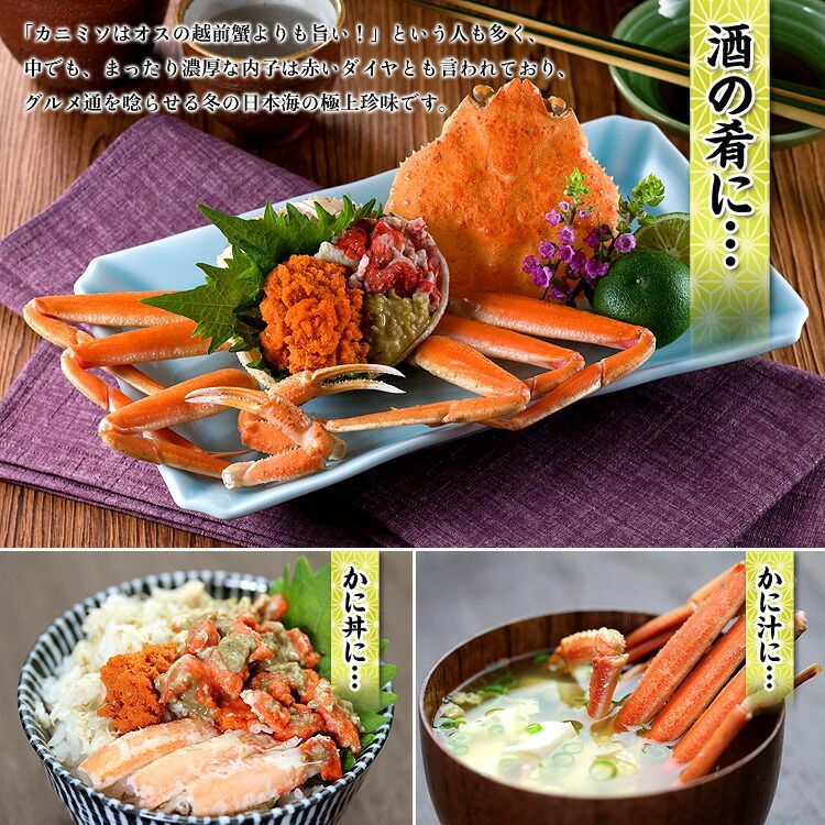 ?越前|松葉せいこがに? 小サイズ×5尾