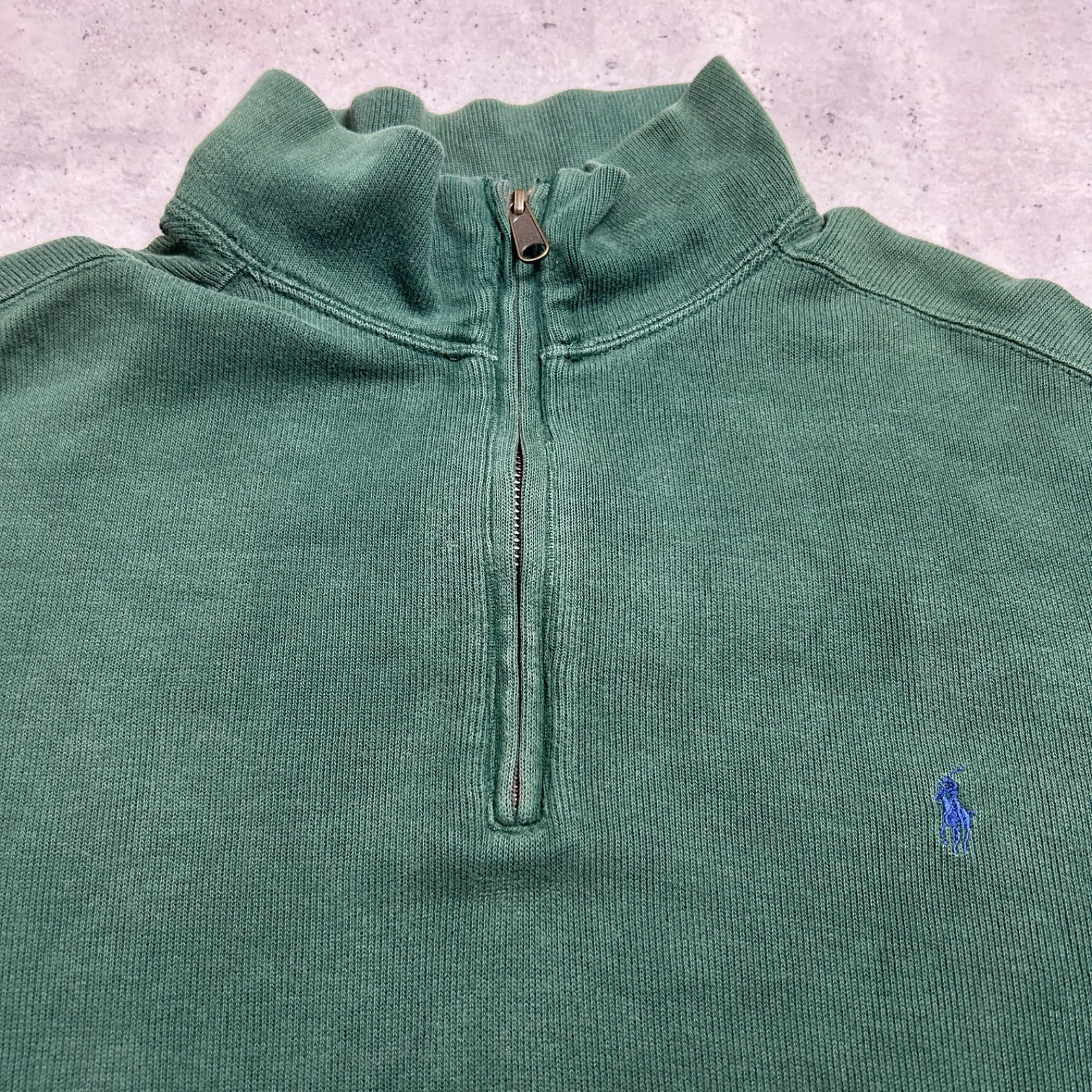 90s~ Polo Ralph Lauren ポロラルフローレン ハーフジップ スウェット 