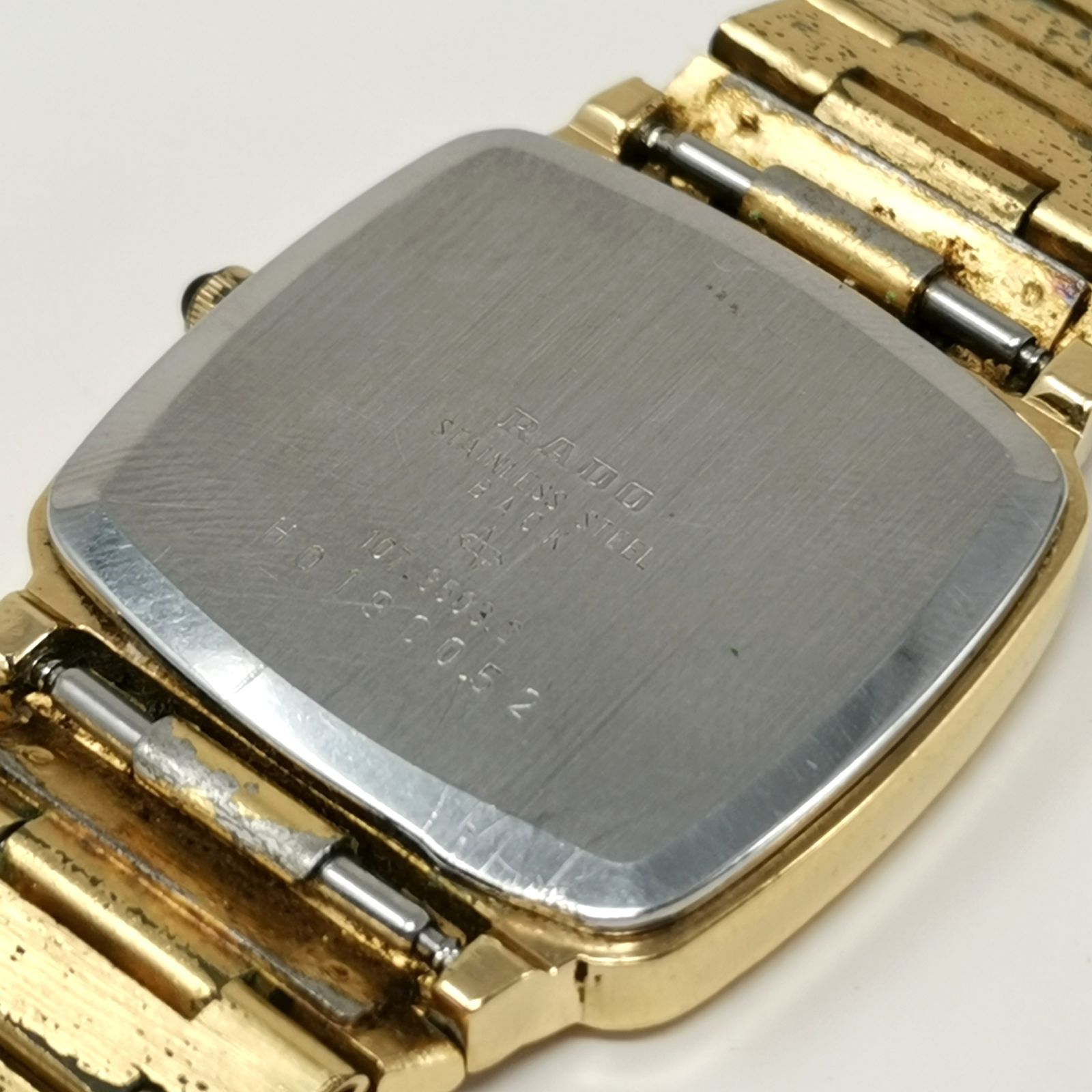 ラドー ゴールド ブラック 腕時計 アナログ RADO 電池ないため動作