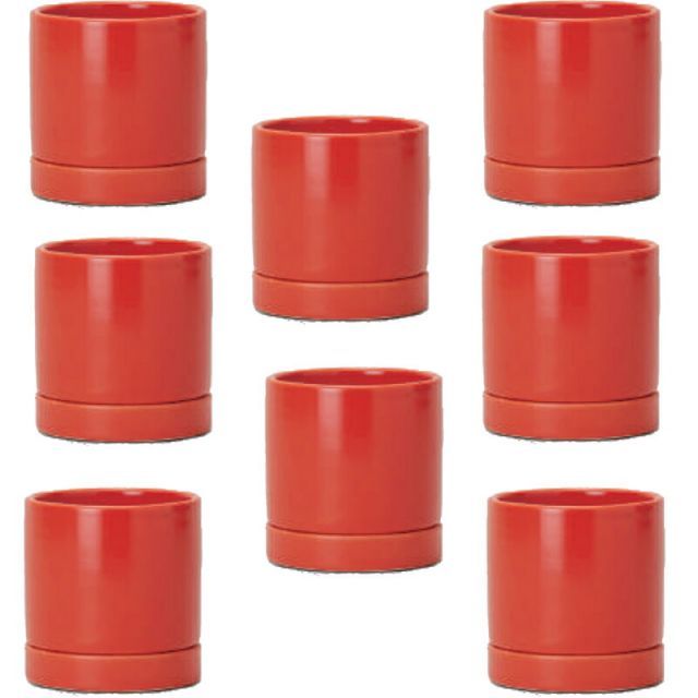 花 観葉植物用ポット オーセ 8 R Ceramic POT 8個入り 19019 底穴あり 受皿付き 代引き不可 ミニポット プランター FARM p77